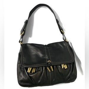 DonnaKaran dark brown shoulder bag.